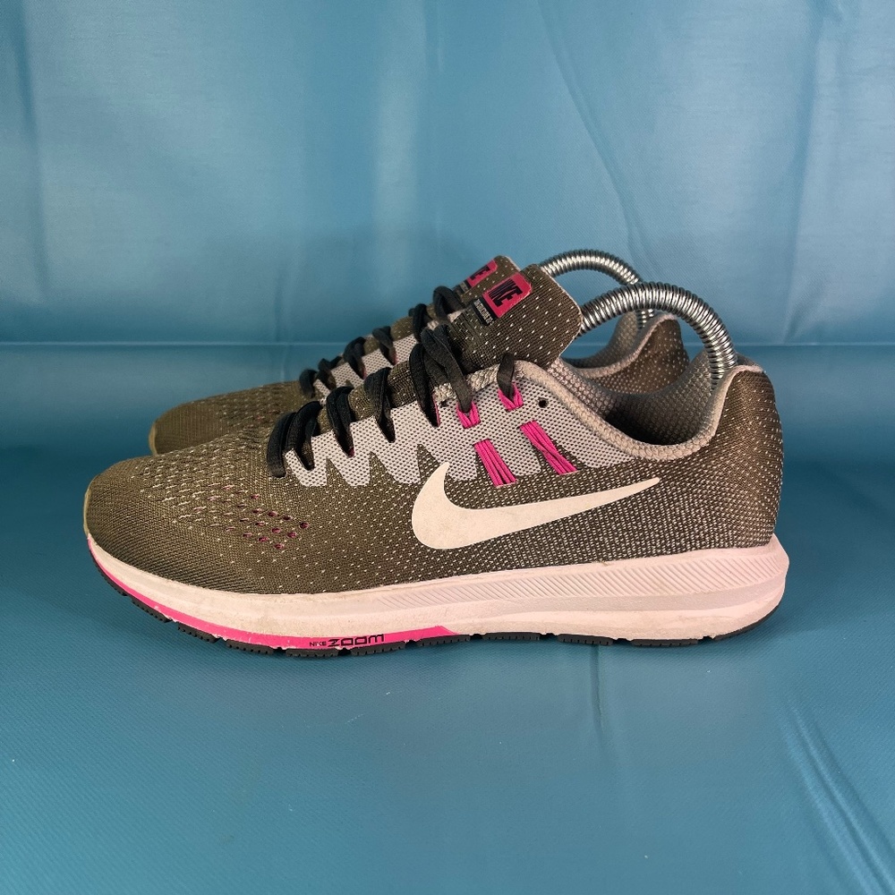 Nike Zoom Structure 20 Grey White Athletic Sneaker Women's 7.5 849577-006